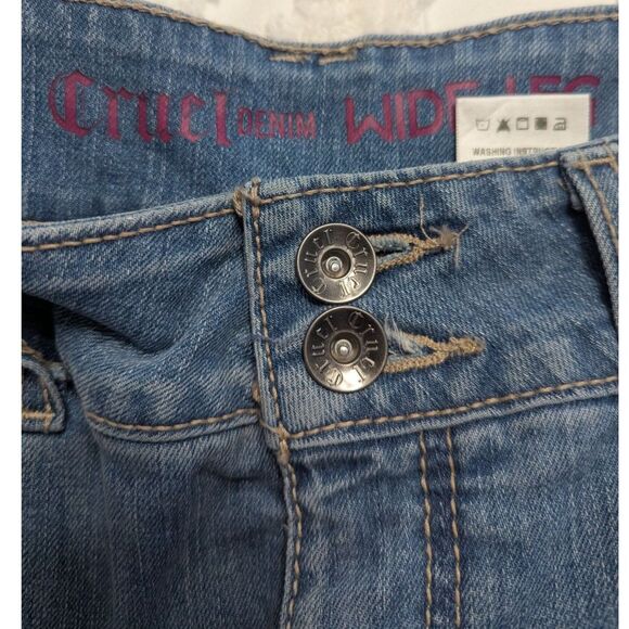 Cruel Denim Women’s Wide Leg Jeans – Light Stonewash – Size 33/15 – NWT - Picture 7 of 8